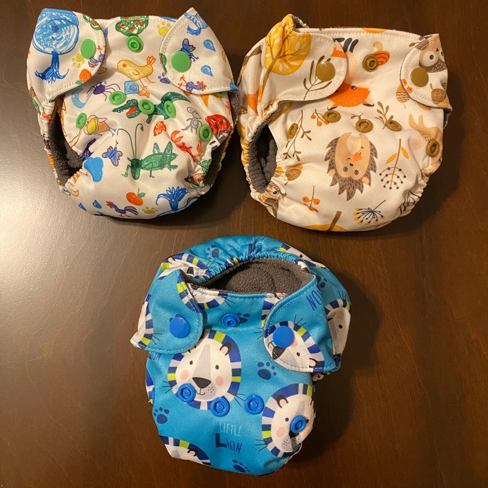 Squishy Tushie AIO Newborn Cloth Diapers